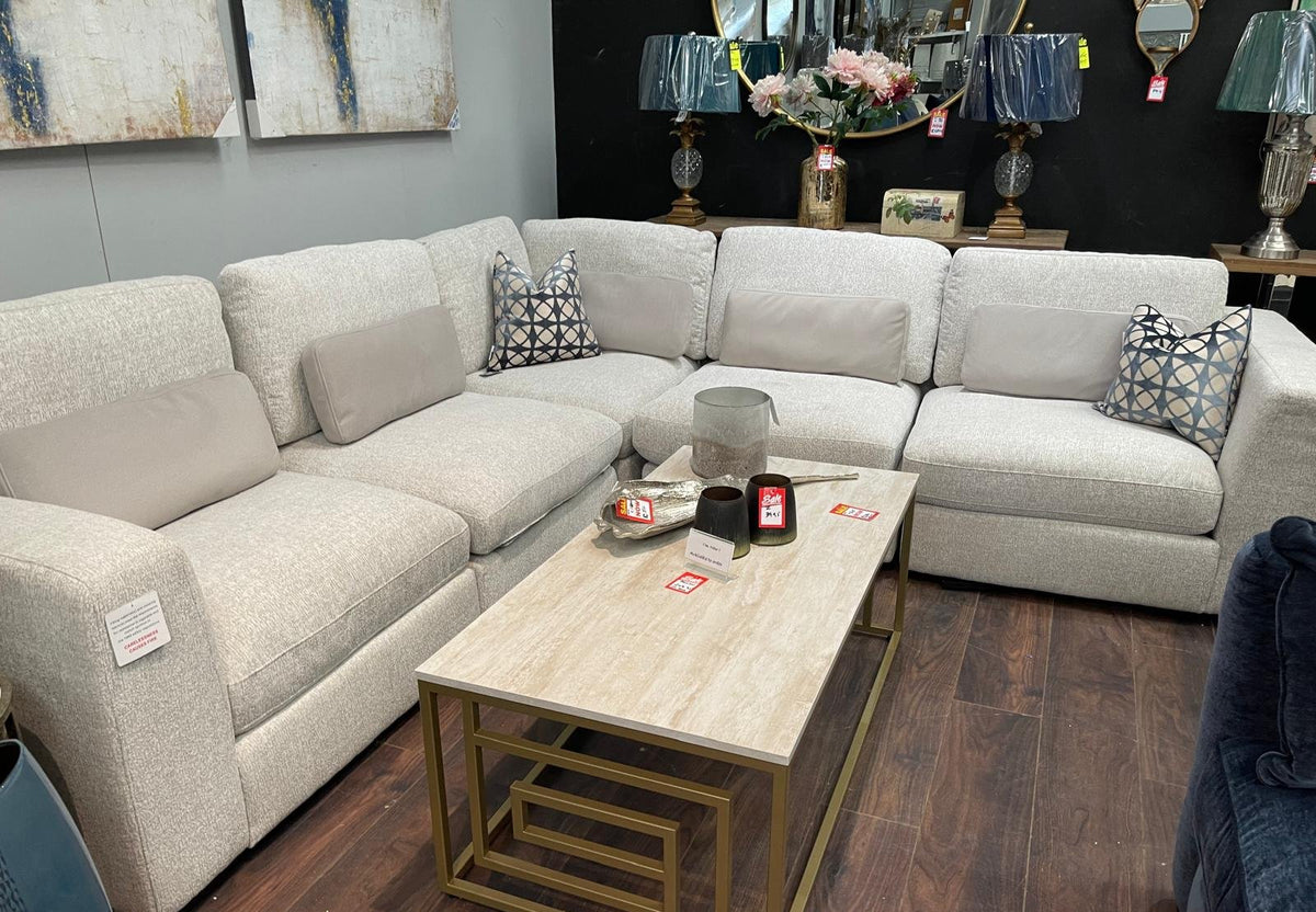 Humber 5 piece large corner modular sofa reduced sale offer