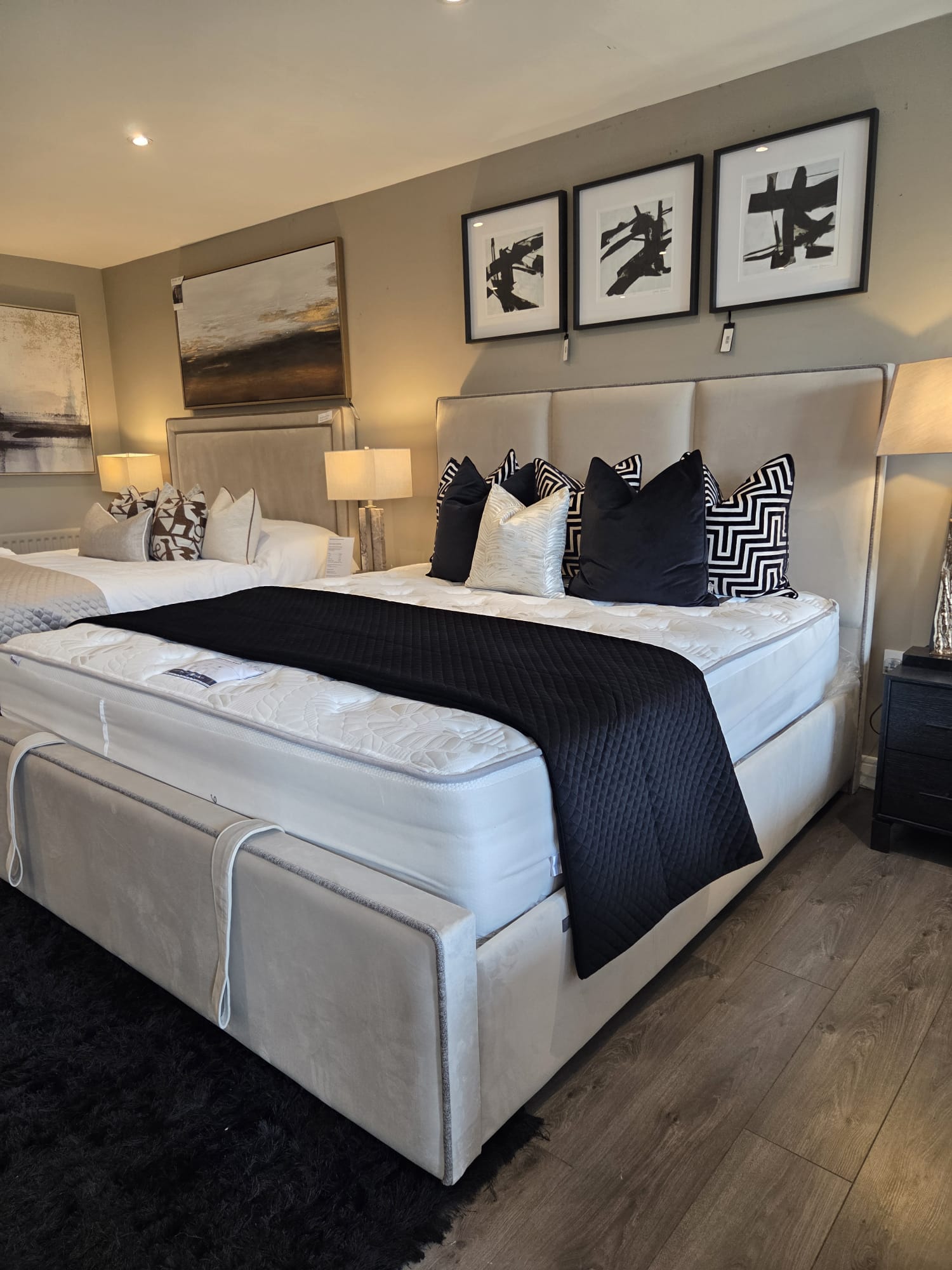 BELLA 6FT OTTOMAN DIVAN BED (BROOKMINK) - PLUSH CREAM by Home of Beds