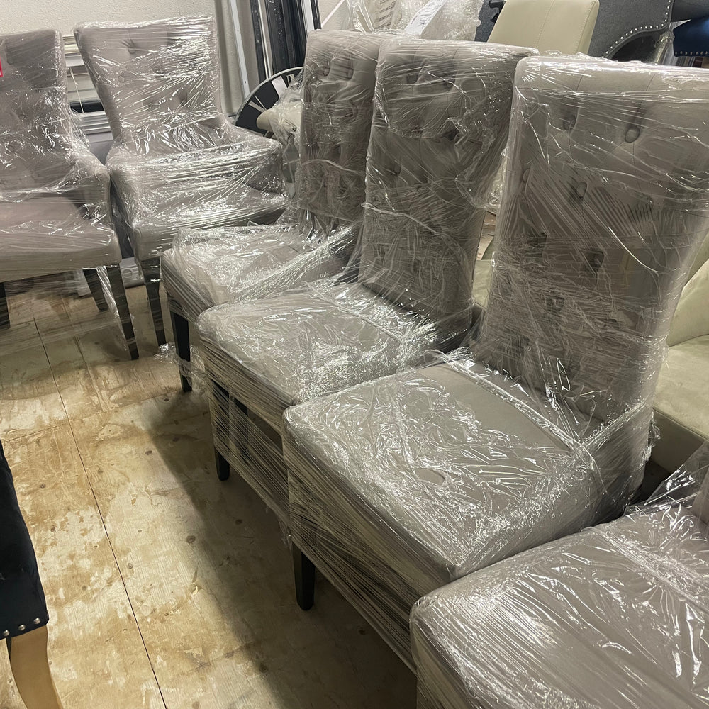Pennridge dining chair velvet taupe CLEARANCE sold in set of 6