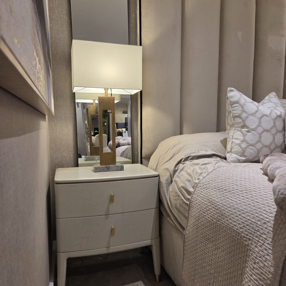 Custom Belle Bed frame with  super High Headboard