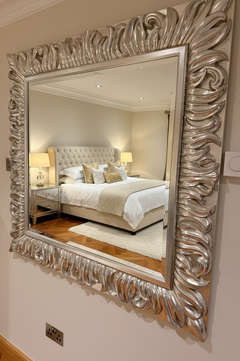 Chanel mirror 125 x 125 ex showroom half price offer