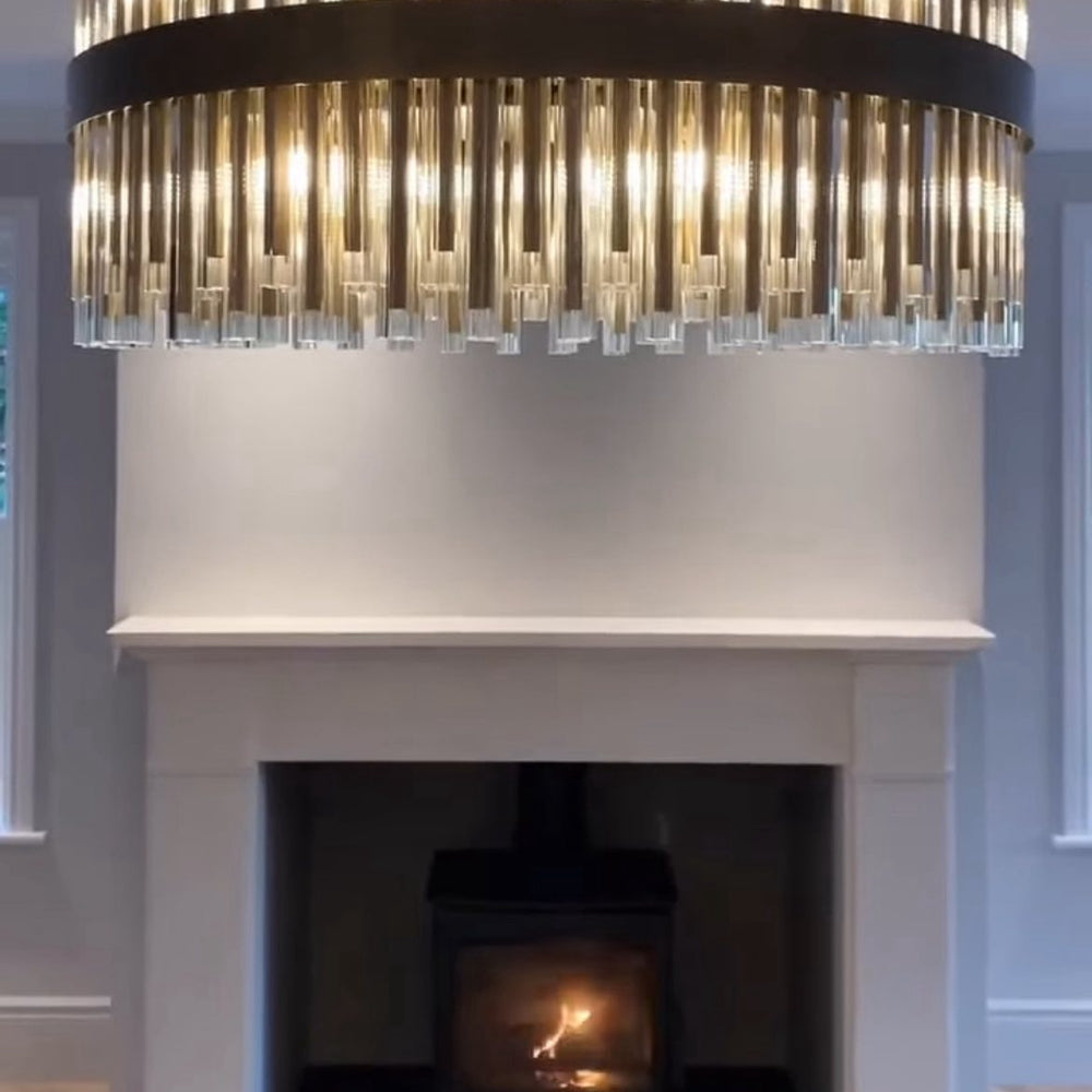 Camden Club 60 cm chandelier antique  brushed brass reduced