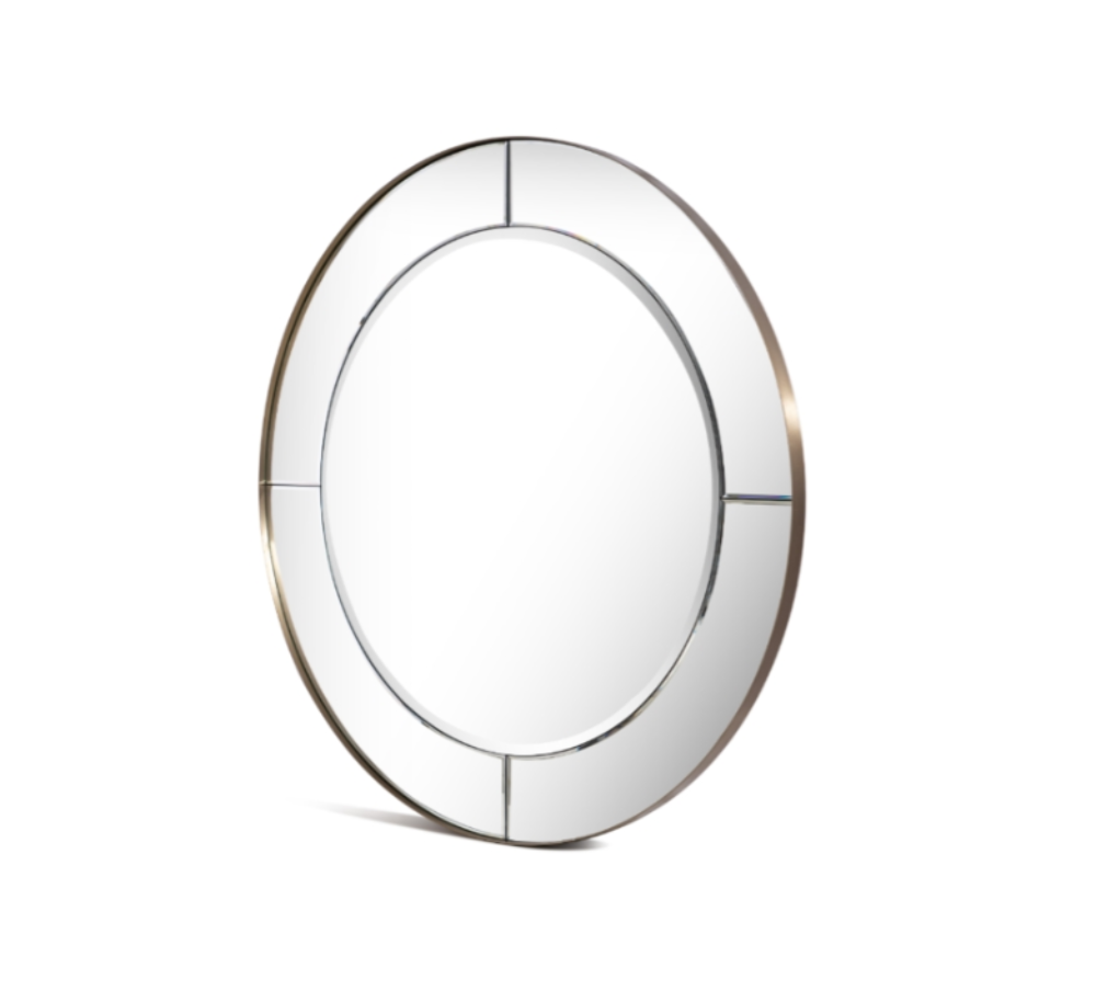 Ida Round Brass Mirror by R V Ashley 100 cm reduced