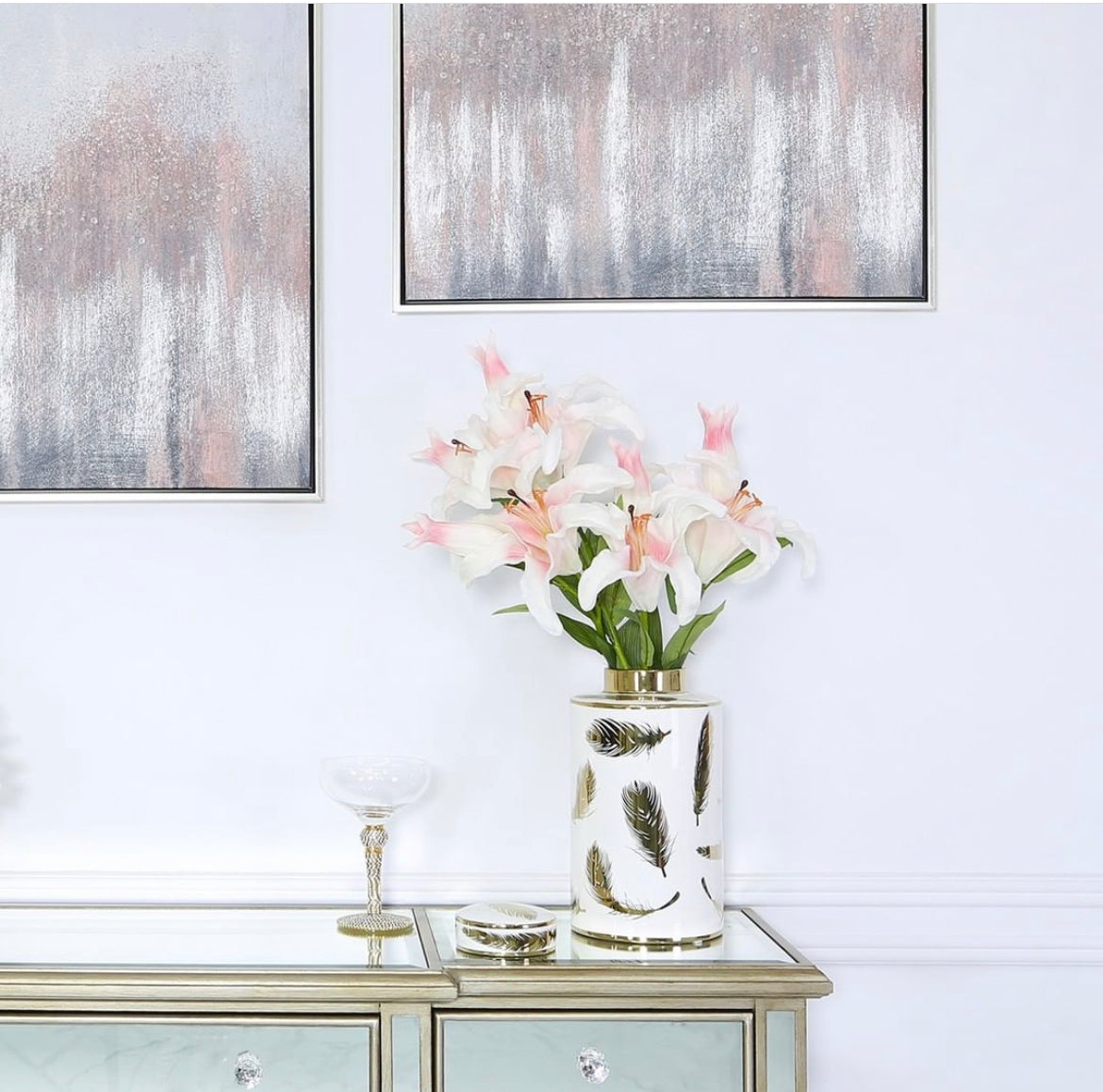 Jewel in Dusty blush pink wall art less than half price ! No exchange