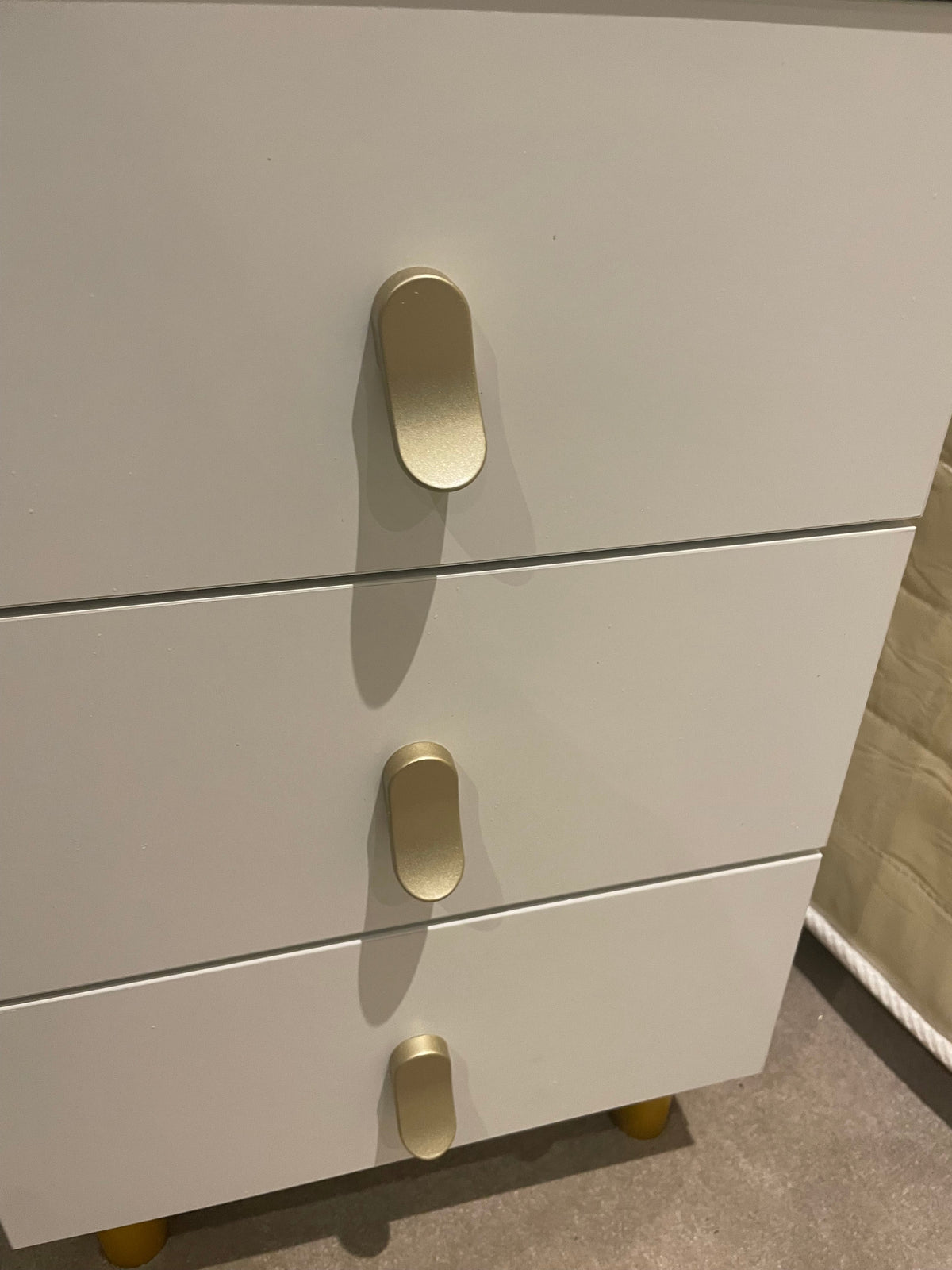 Karl grey Marl Dressing Table With Storage Drawers