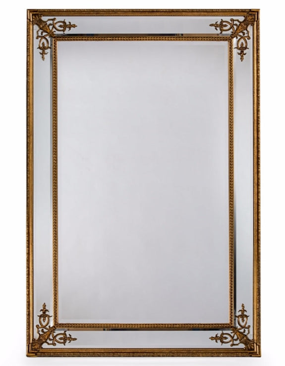 LARGE GOLD FRENCH MIRROR