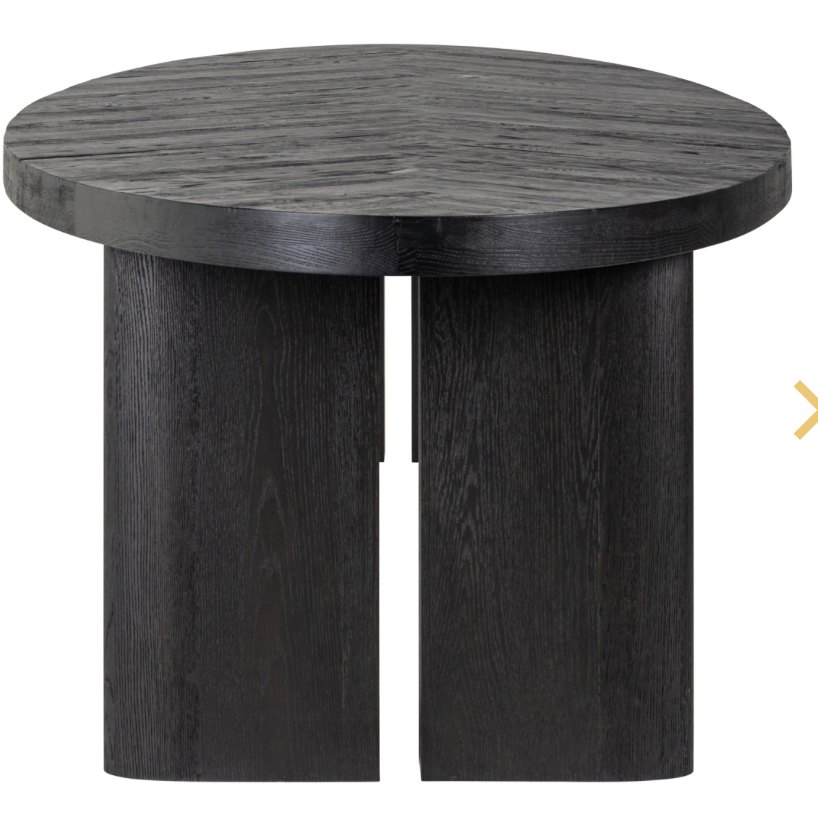 Langan oversized recycles oak dining table in dark coffee 330 cm