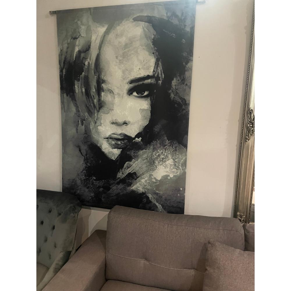 Lucy sketched lady Portrait Wall scroll Hanging