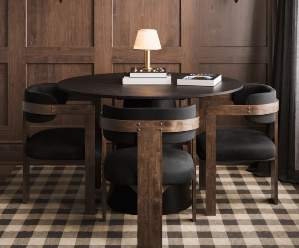 Maison luxury Mole velvet dining chair
