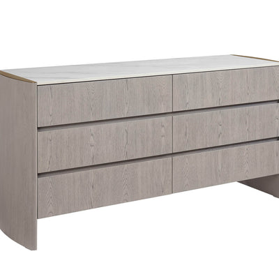 Mondi 6 Drawer Dressing Chest Washed Oak