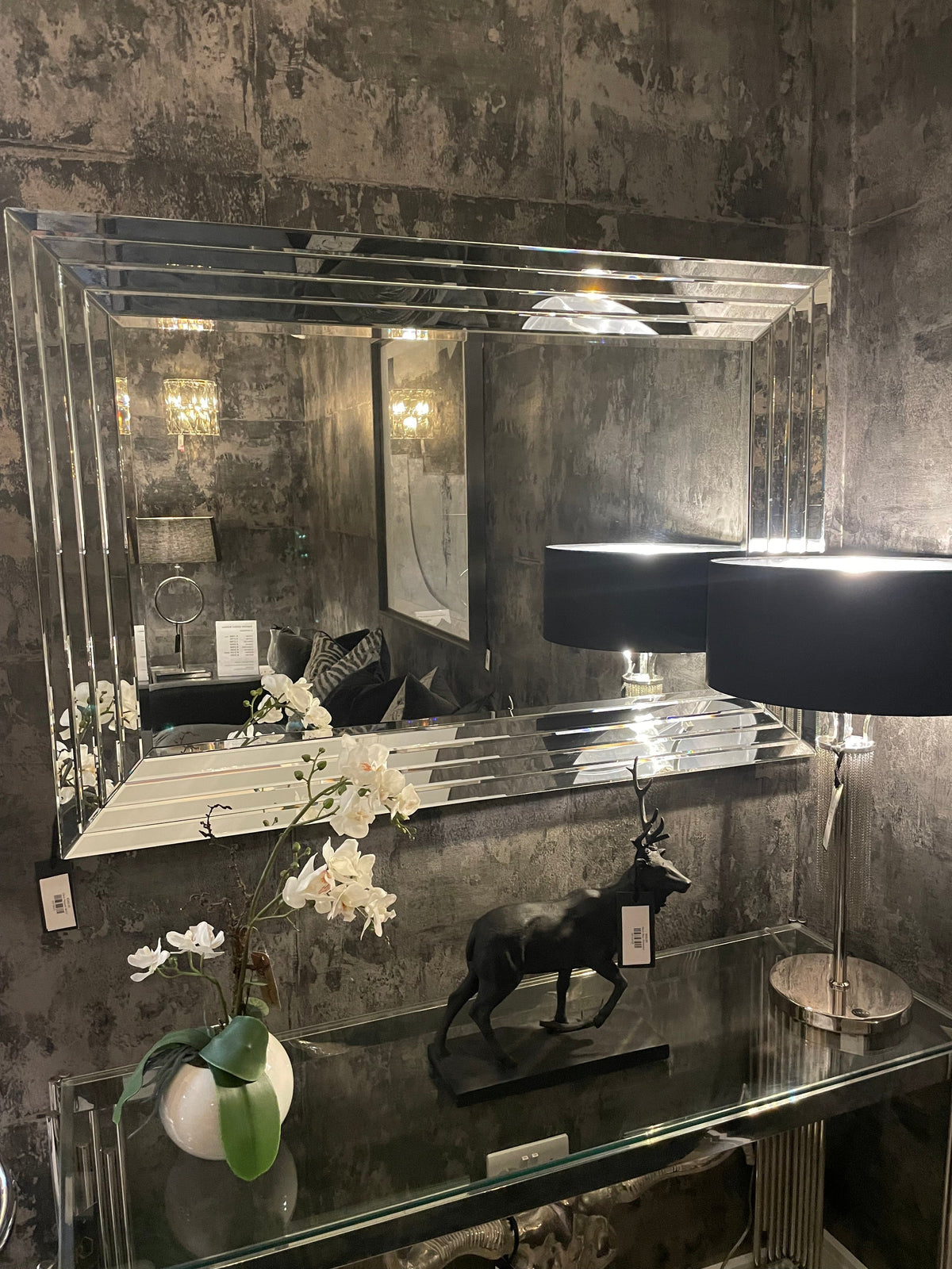 Medina Stepped Mirror 120 x 80 cm reduced save 80. Last one ! Sold out