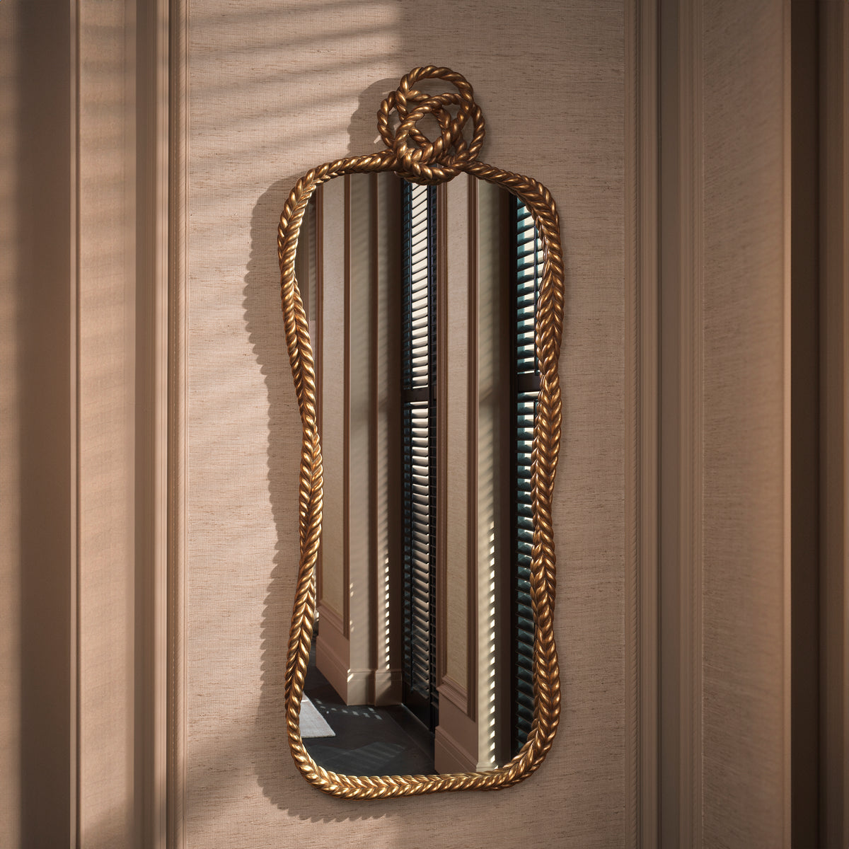 Mirror Vincenso L Antiqued gold leaf by Eichholtz