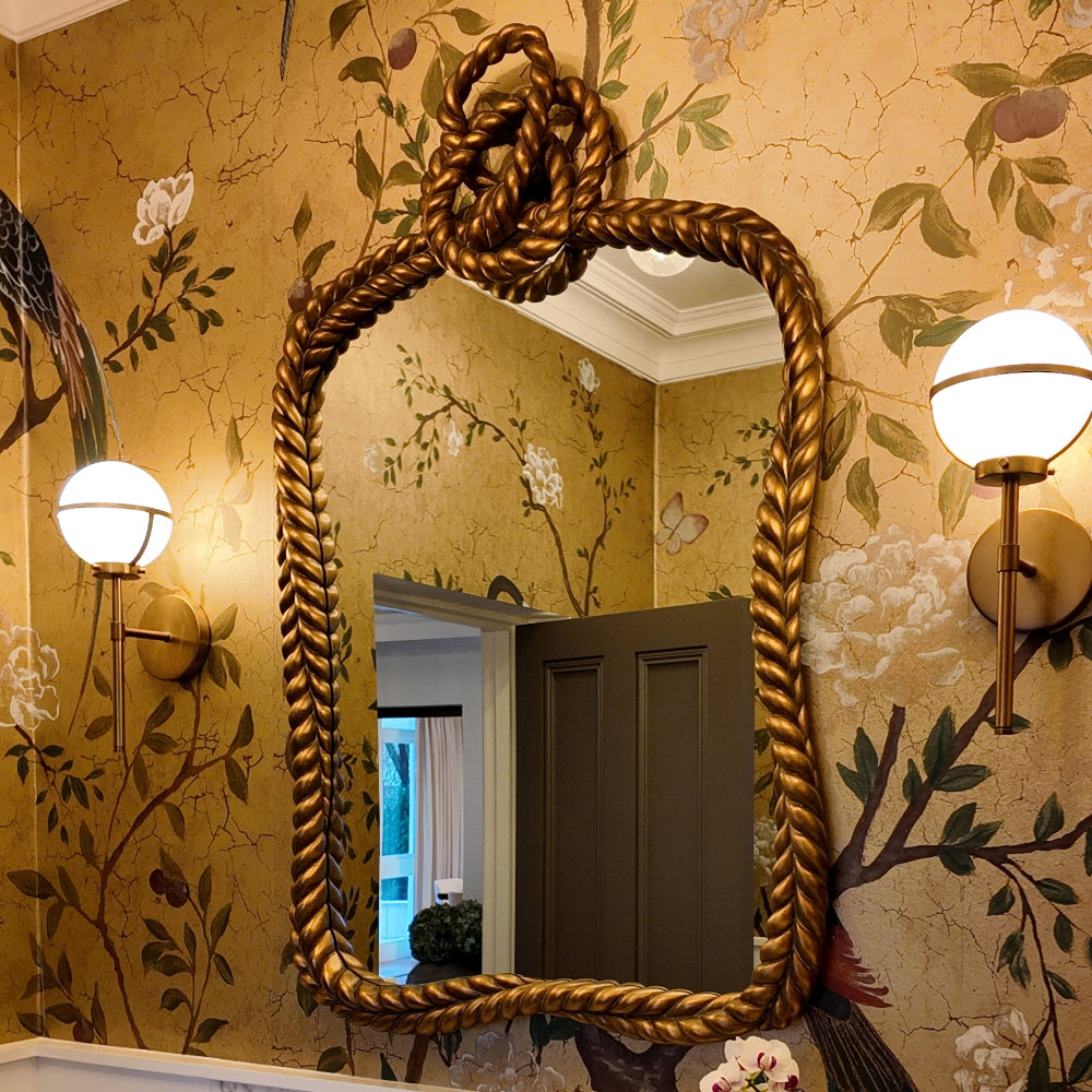Mirror Vincenso S antiqued gold leaf by Eichholtz