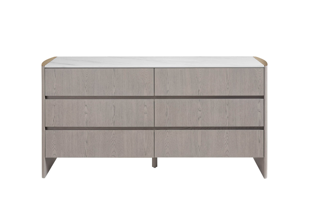 Mondi 6 Drawer Dressing Chest Washed Oak