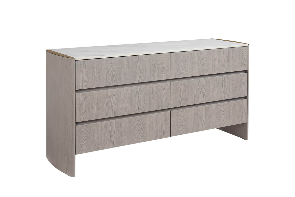 Mondi 6 Drawer Dressing Chest Washed Oak