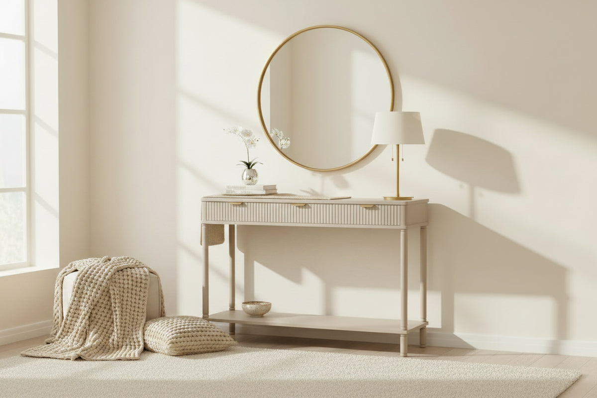 Parker Console Table w 2 or 3 drawers limited stock nett price ( limited stock)