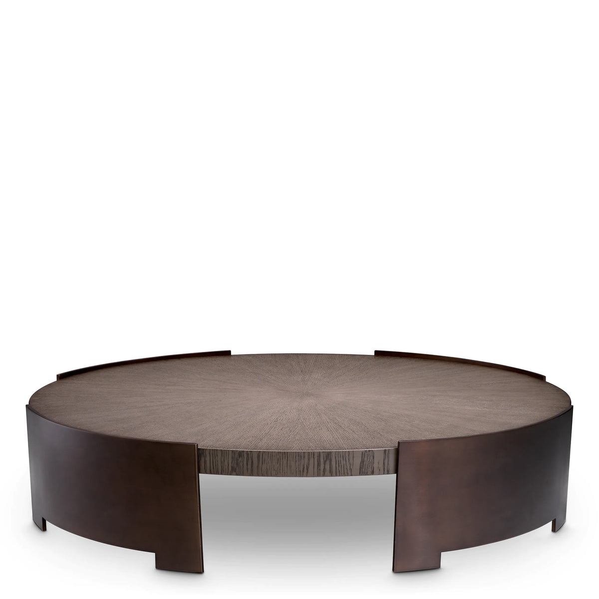Coffee Table Quinto Medium Bronze Finish Grey Oak Veneer Top Save 50% by Eichholtz