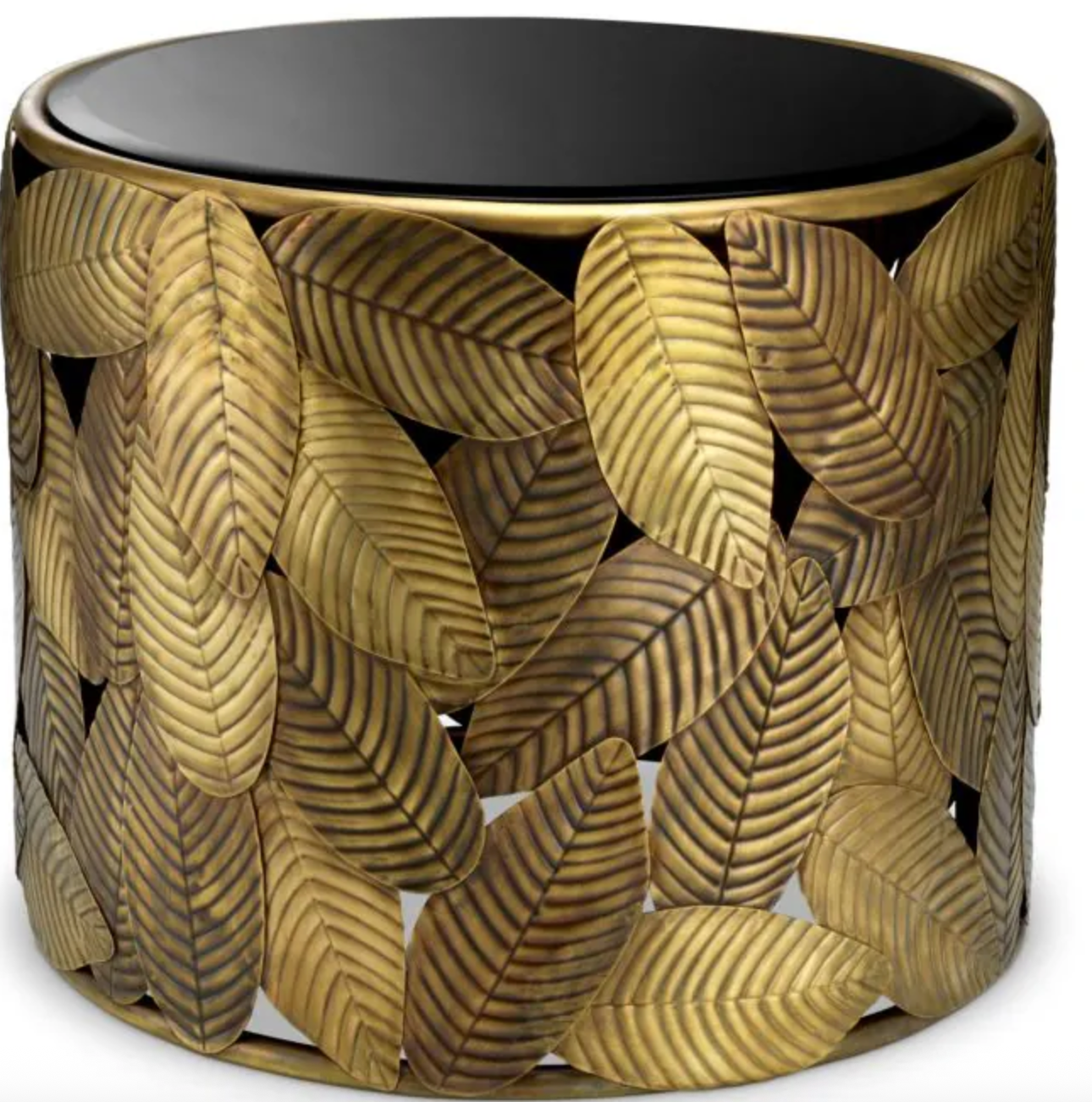 Side Table Botanico in Vintage brass finish  by Eichholtz