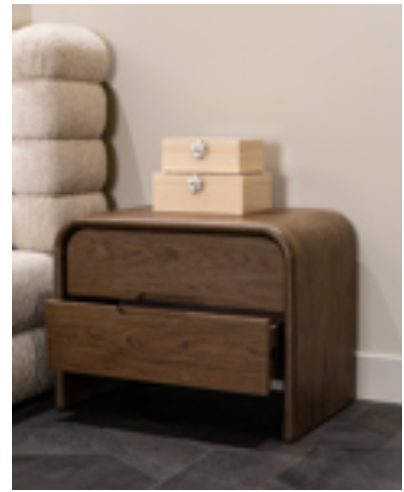 Bedford  Brown  2 drawer Nightstand