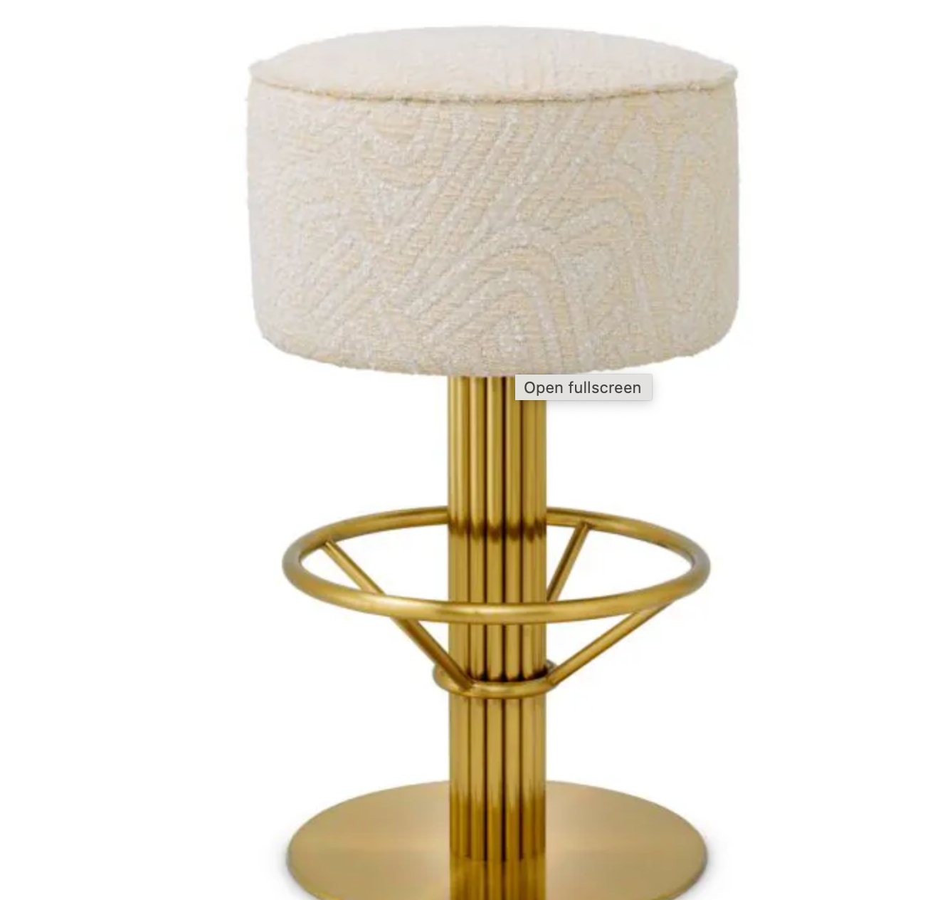 Bar Stool Carleton Brushed brass finish by Eichholtz