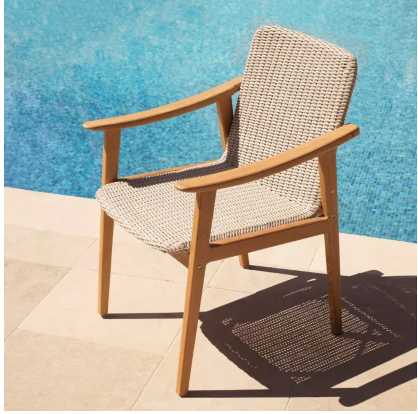Outdoor Dining Chair Honolulu Natural teak | taupe by Eichholtz. Save 25%