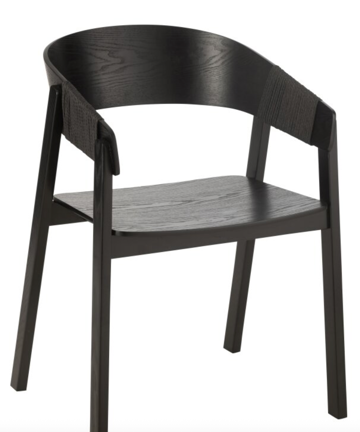 Black Nolte dining chair with arms