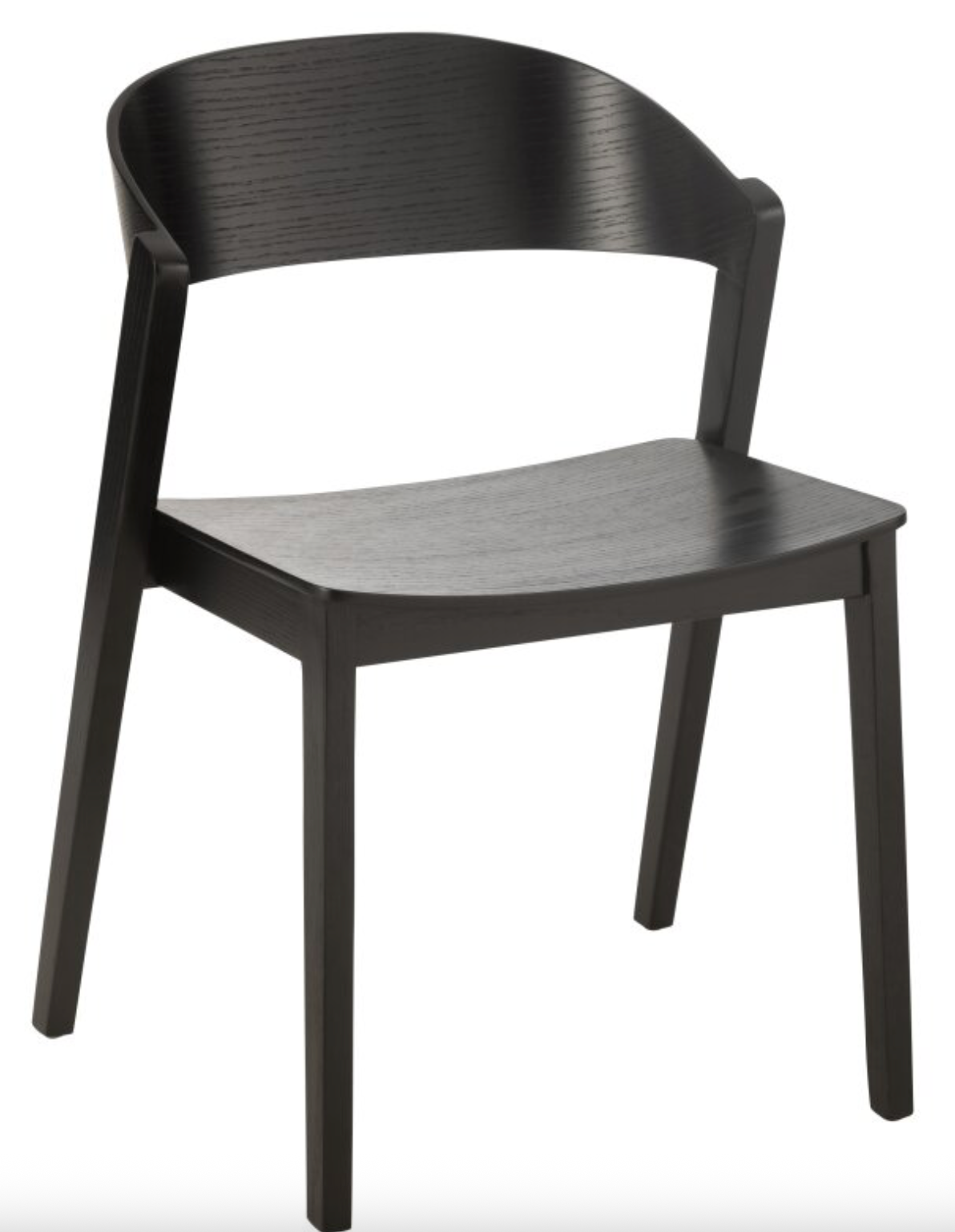 Landers contemporary dining chair black