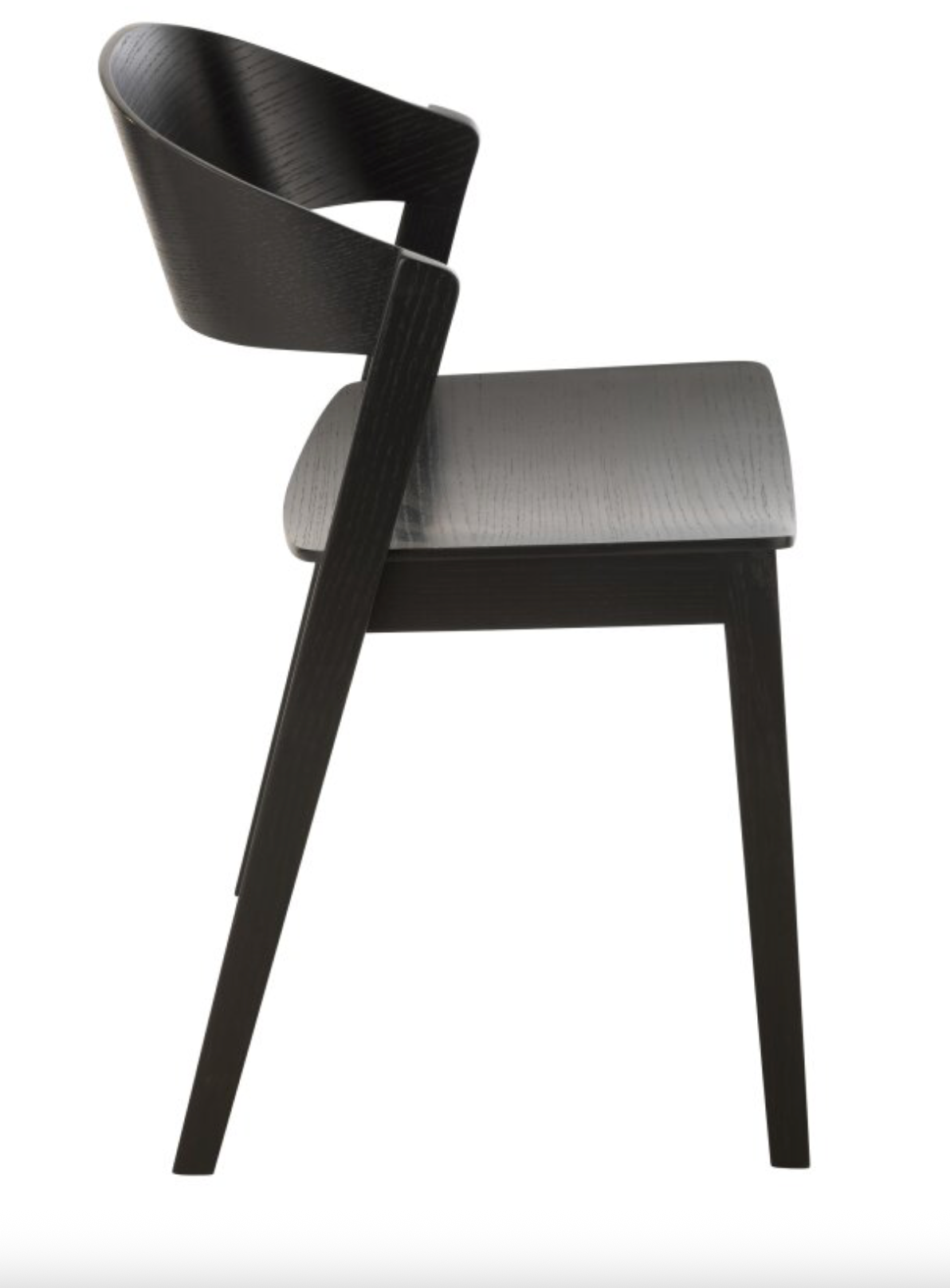 Landers contemporary dining chair black