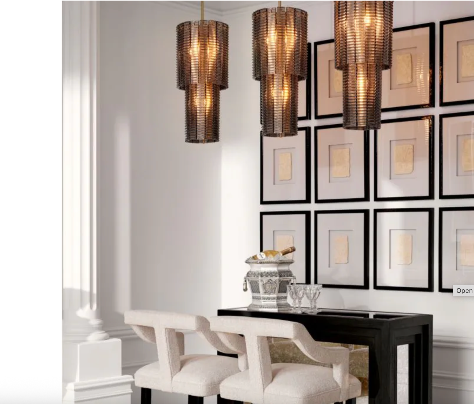 Chandelier Imperial S Brushed brass finish by Eichholtz