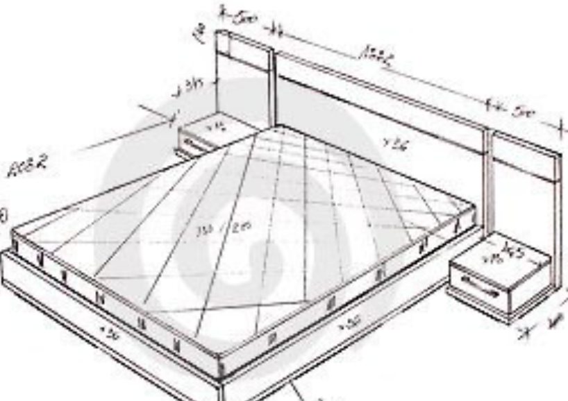 Custom made bed made for you by our master Upholsterer
