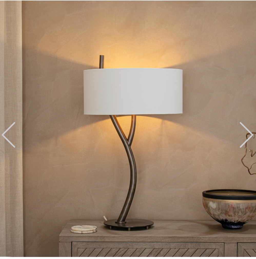 Ramus bronze table lamp by RV Astley by RVA