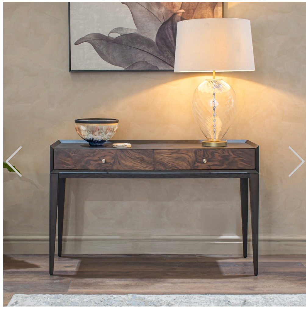 Osborne console table in chocolate 120 cm by Renaissance Design Studio