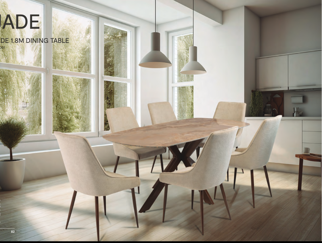 Jaden 1.8 Pura  stone top dining table  with spider legs  REDUCED  to €299.95 ! Collect at warehouse  or pay delivery charge