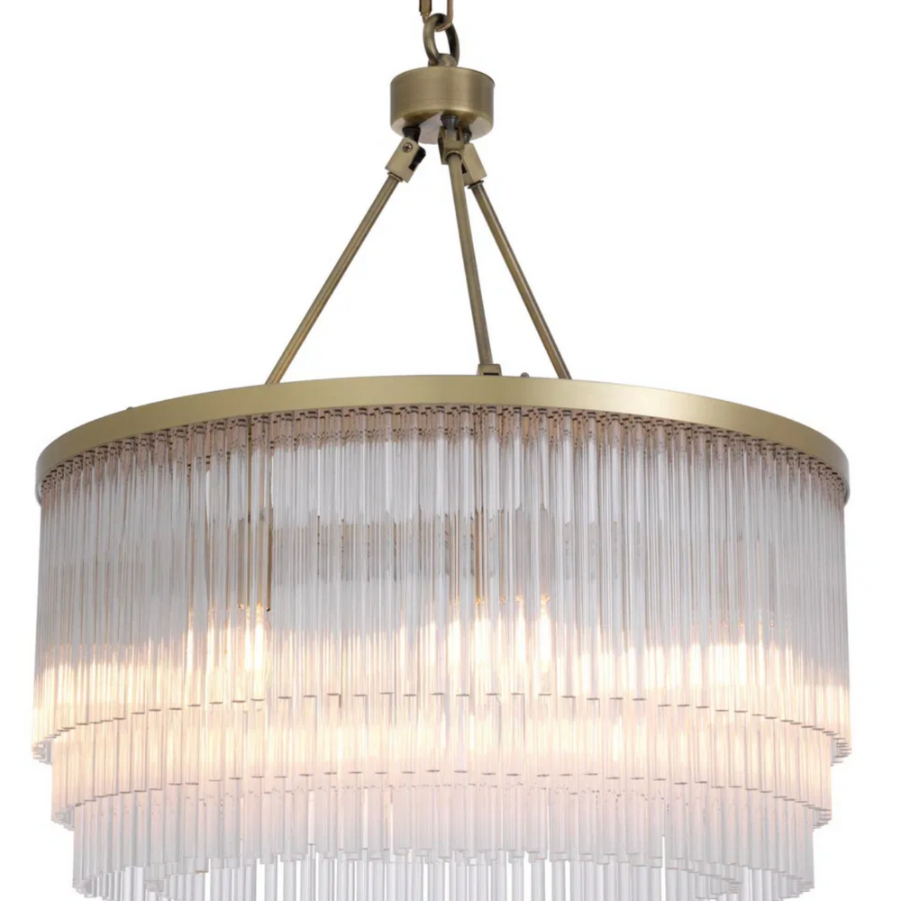 Hector Large Art Deco  Chandelier by Eichholtz reduced over 30% off ex display