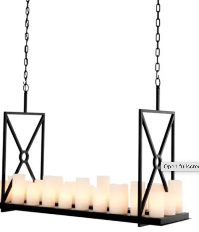 Commodore Chandelier Black or Brushed Brass by Eichholtz - Reduced