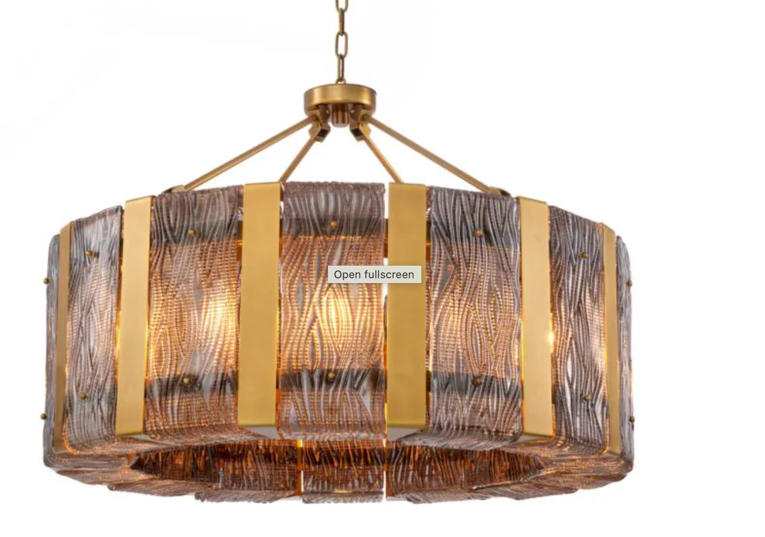 Chandelier Elysian Antique brass finish | smoke glass. by Eichholtz
