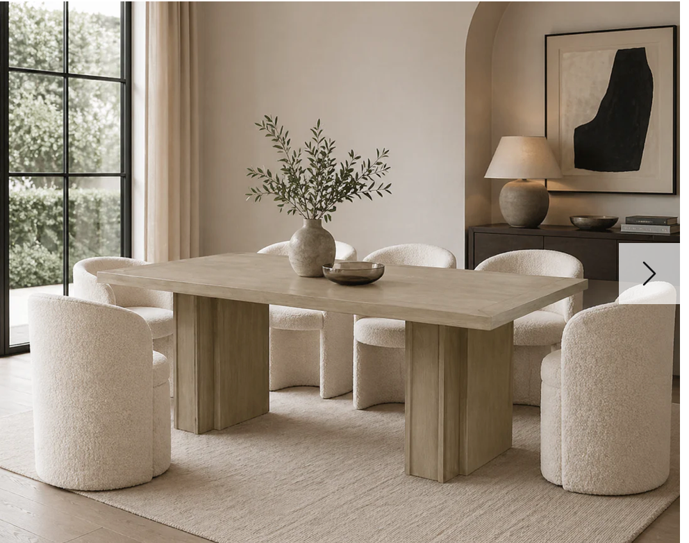 Tamley Rectangle oak Dining table 210 cm