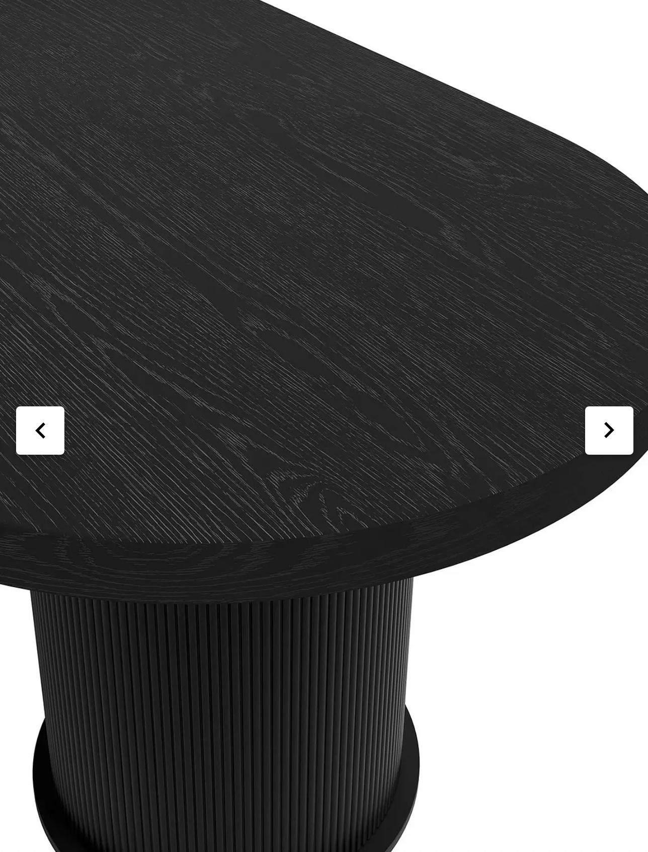 Nomad black dining table 220 cm by LPD