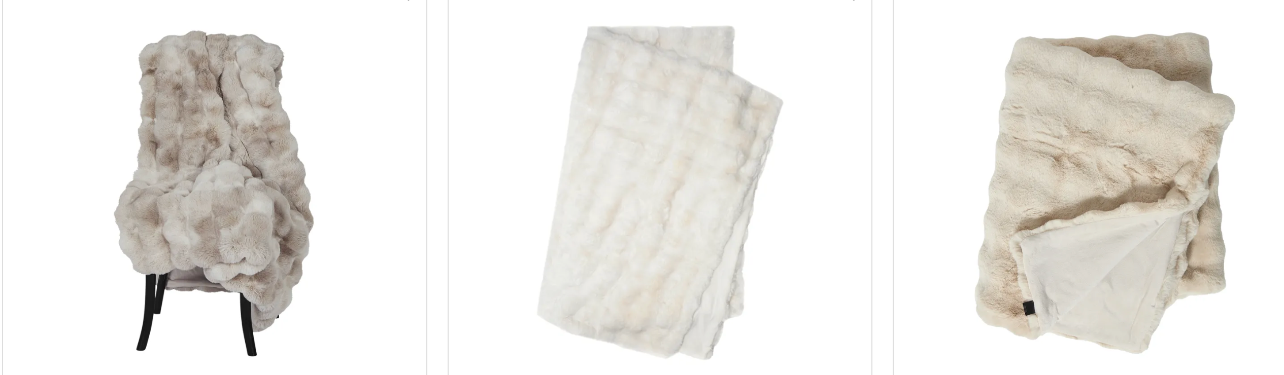 Misty faux fur 120 x 180 cm large throw in choice of 5 shades by skinnwille