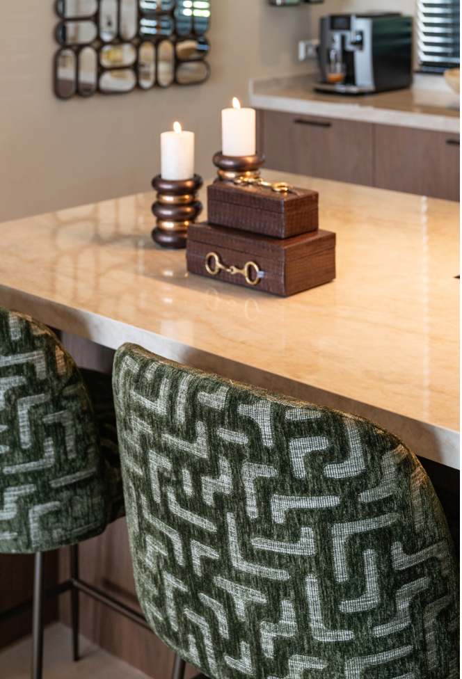 Counter stool Pullitzer in moss labyrinth save over 10% TBC by richmond