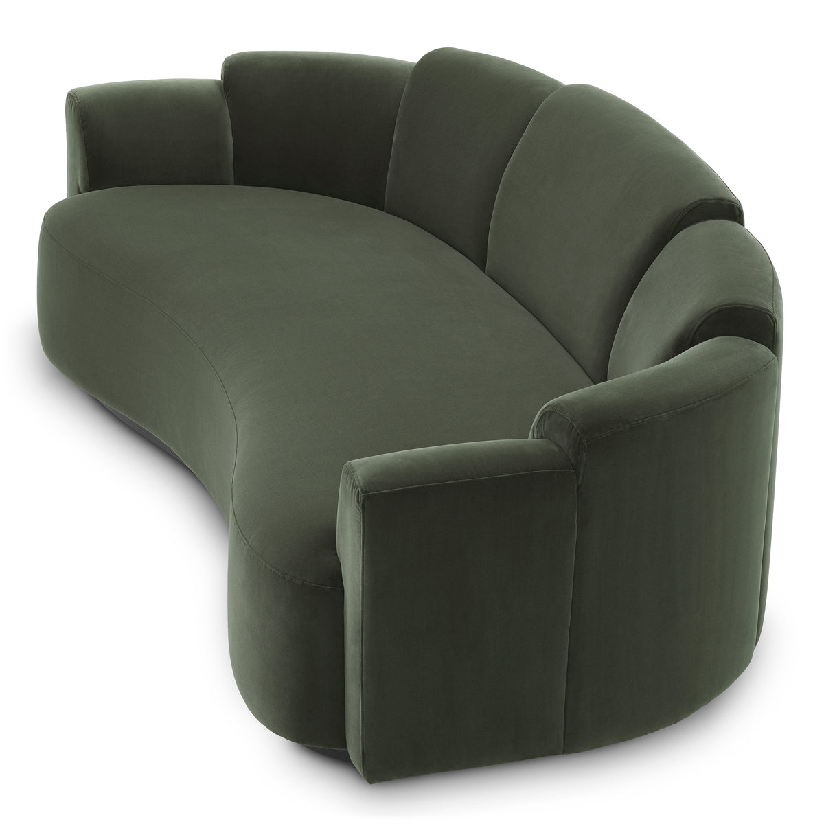 Sofa Marbella L Torrin green velvet by Eichholtz