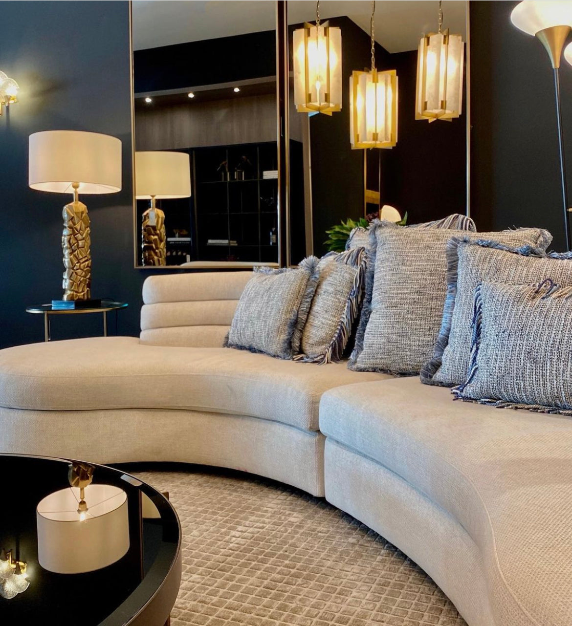Sofa Monterey by Eichholtz Luxury seating in Compact sizing