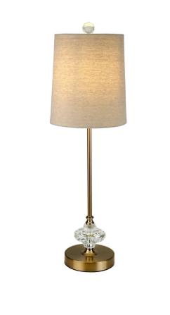 Super Stylish Buffet Table Lamp with shade in choice of colours.