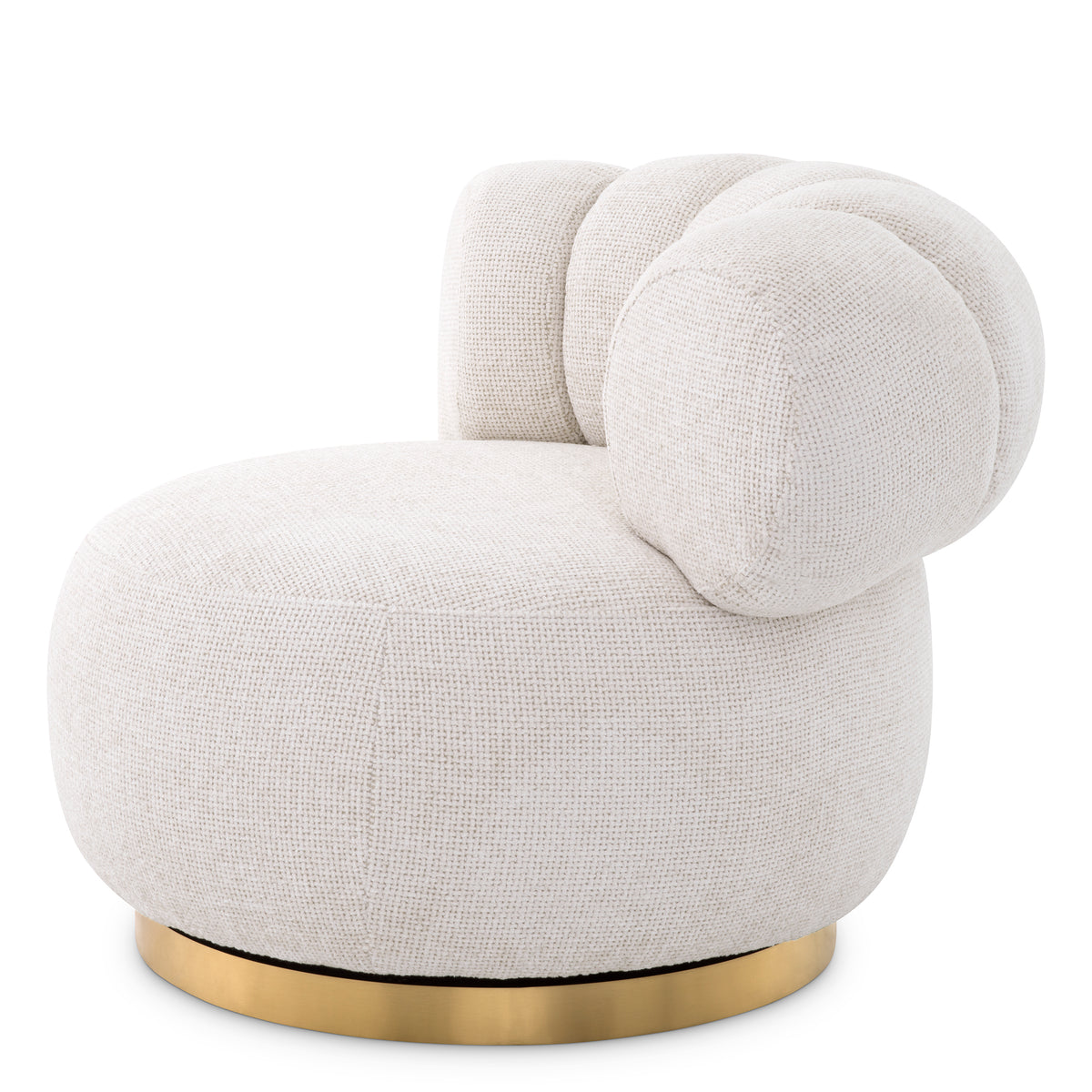Swivel Chair Phedra by Eichholtz in Lyssa Off White