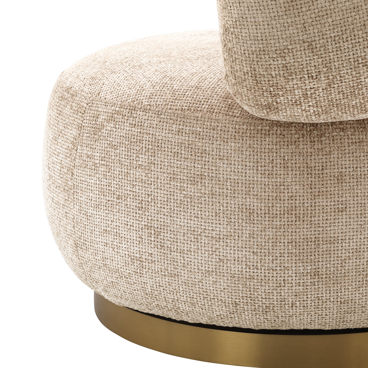 Swivel Chair Phedra by Eichholtz in Lyssa Sand