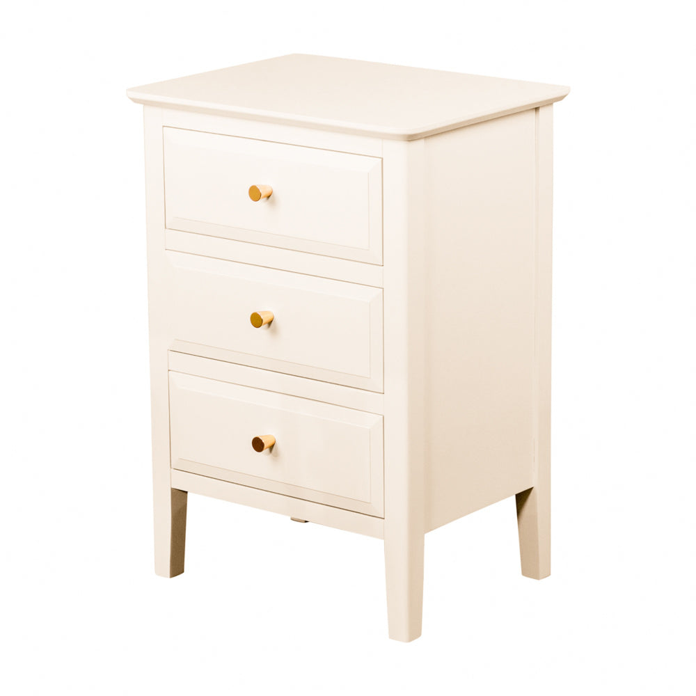 Carley Bedside Cabinet In Ivory Special Purchase