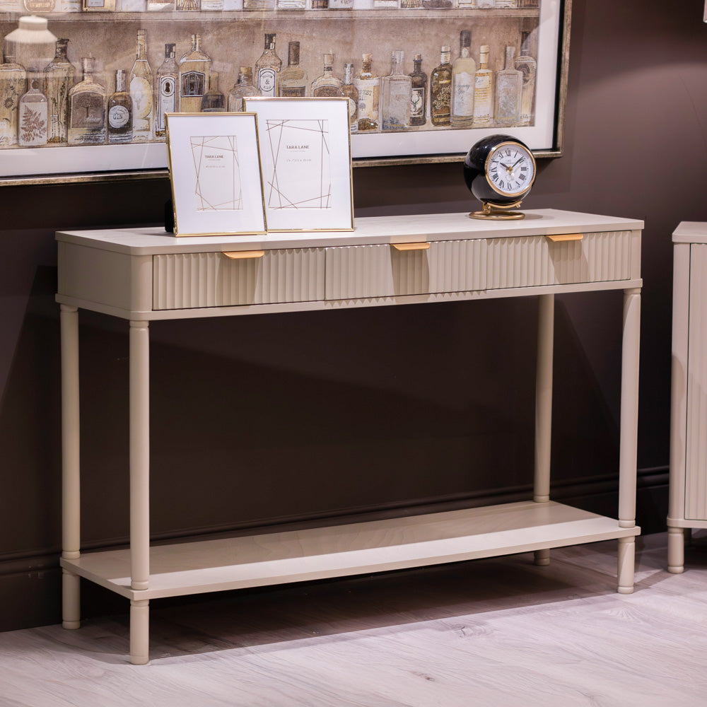 Parker Console Table w 2 or  3 drawers  limited stock nett price ( limited stock)