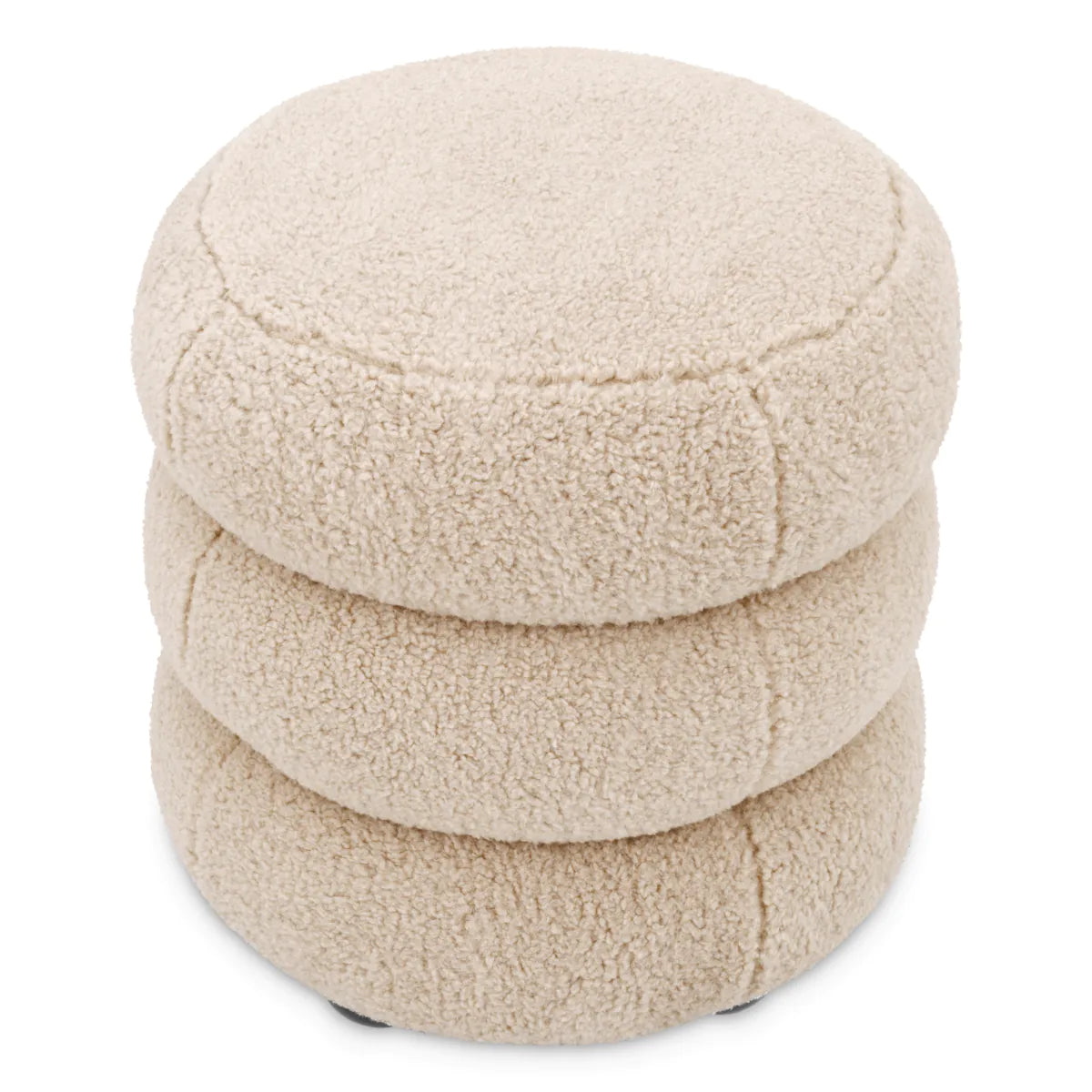 Tulum stool in Brisbane cream by Eichholtz save 40%