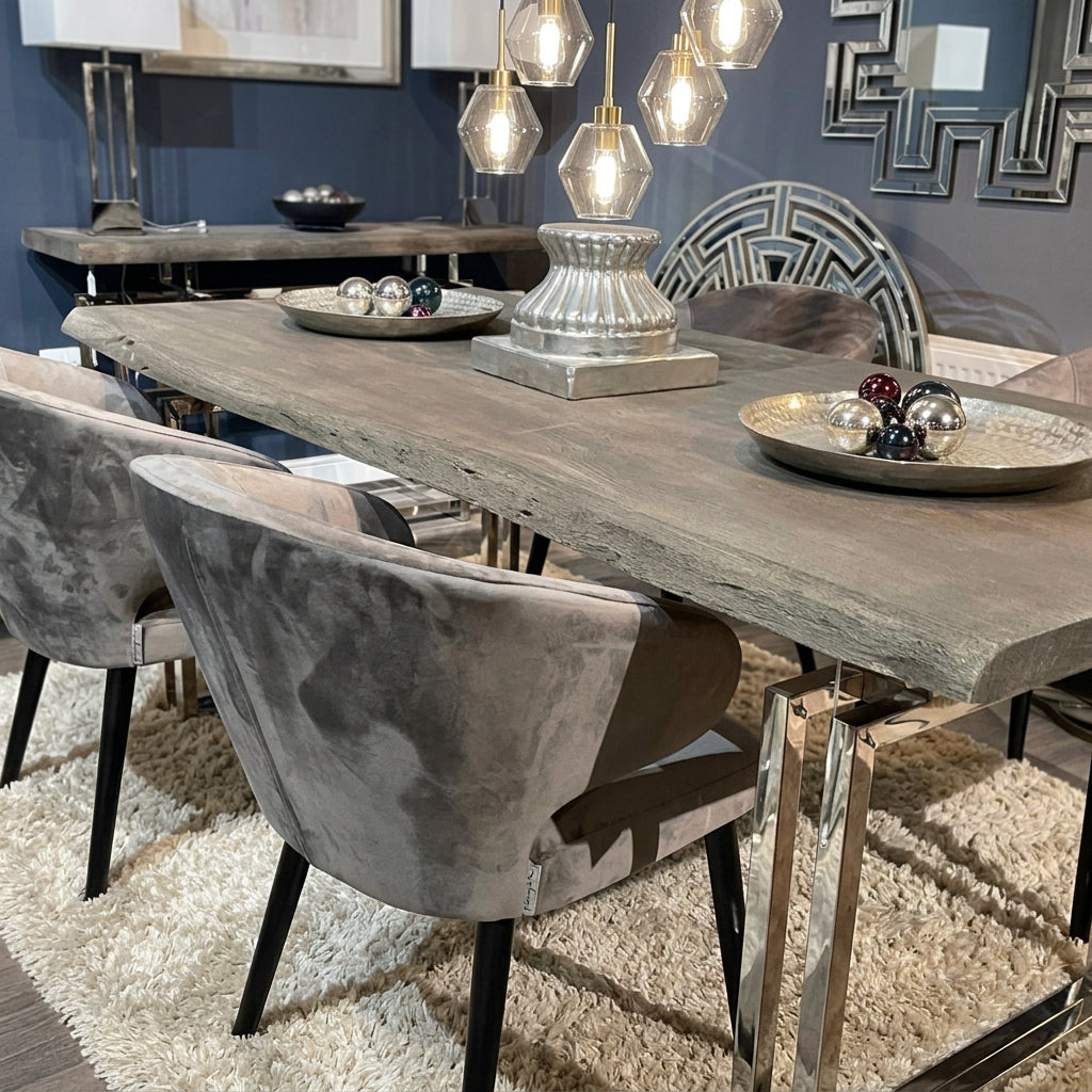 Tuscan Solid Live Edge Dining Table 200cm - save over 35%