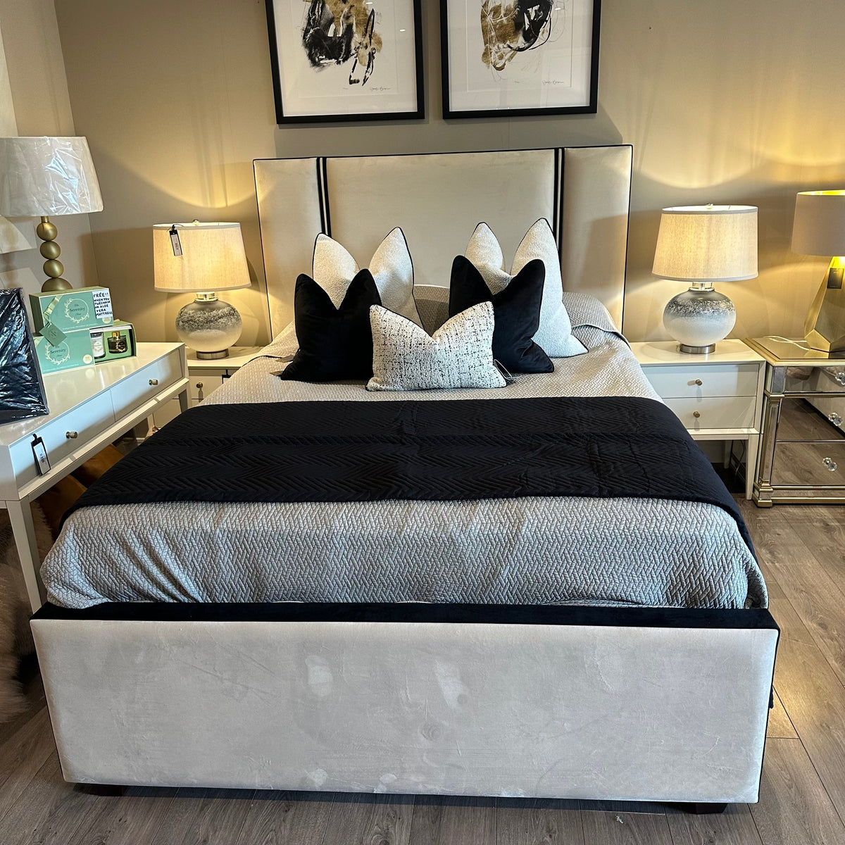 Veda Custom Made Bed and Headboard